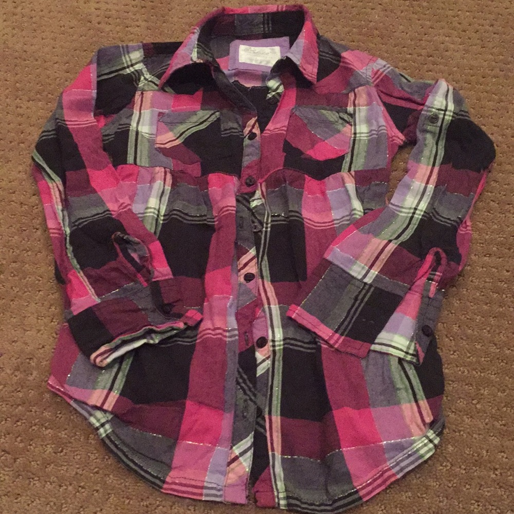 Justice girls blouse tunic-style shirt, very cute